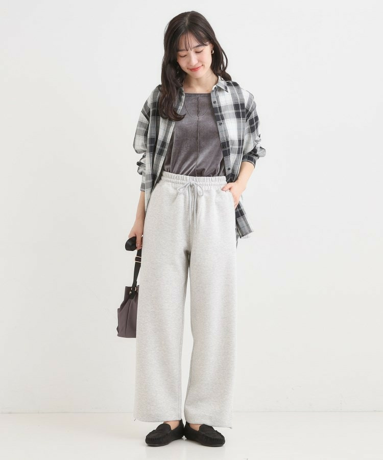 ダブルフェイス 裾ドロスト スウェットパンツ6