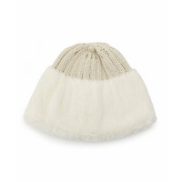 ニット×フェイクファーワッチ