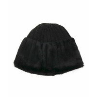 ニット×フェイクファーワッチ