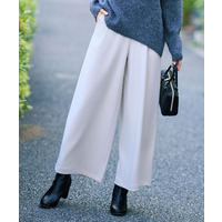 【着丈選べる】あったかもちもちワイドパンツ