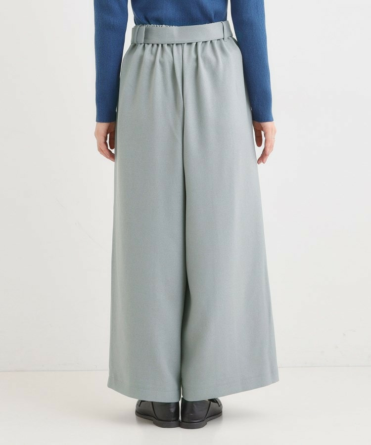 【着丈選べる/S-LL】大人のきれいめスタイルに ベルト付きワイドパンツ27