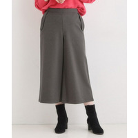 【洗濯機可/S-LL】美脚見え あったか圧縮ニット ガウチョパンツ