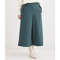 【洗濯機可/S-LL】美脚見え あったか圧縮ニット ガウチョパンツ