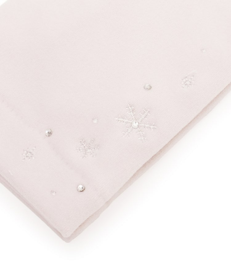 フィンガーレス雪柄刺繍グローブ6