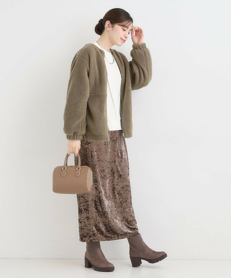 ボアノーカラーブルゾン16