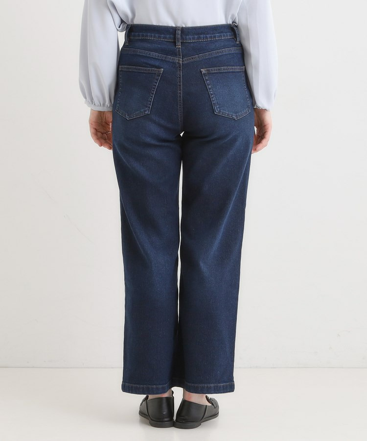 【SHOO WARM】裏微起毛ストレートデニムパンツ12