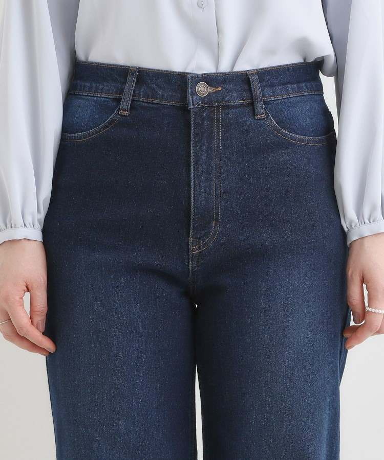 【SHOO WARM】裏微起毛ストレートデニムパンツ13