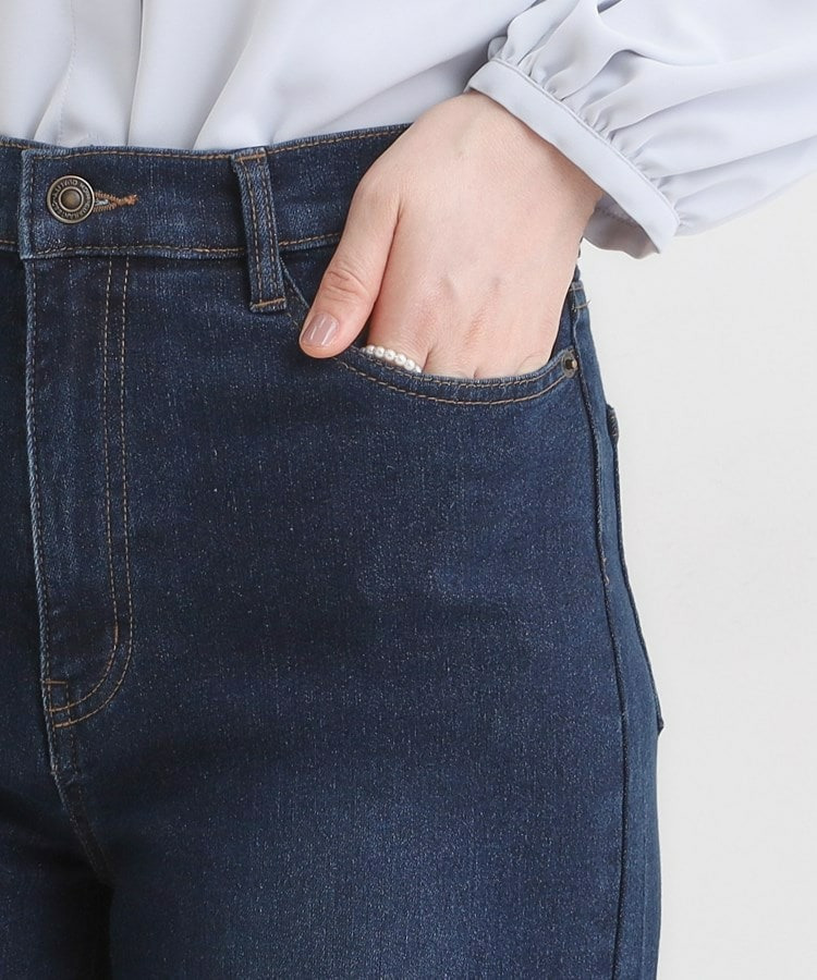 【SHOO WARM】裏微起毛ストレートデニムパンツ15