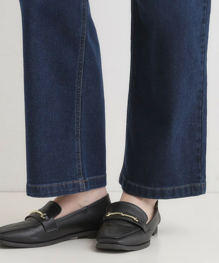 【SHOO WARM】裏微起毛ストレートデニムパンツ16