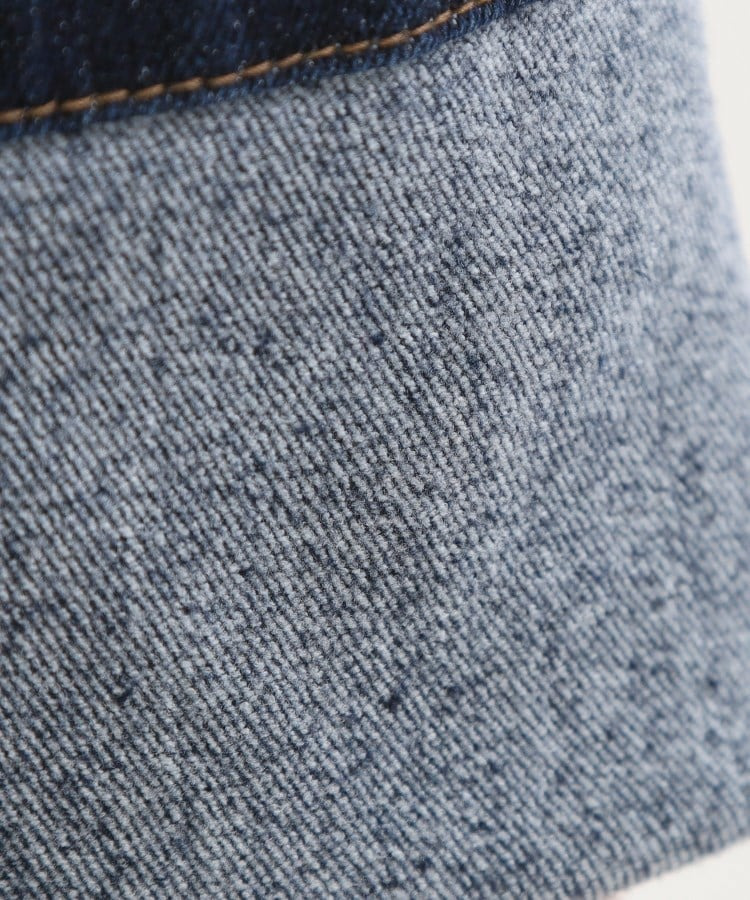 【SHOO WARM】裏微起毛ストレートデニムパンツ17