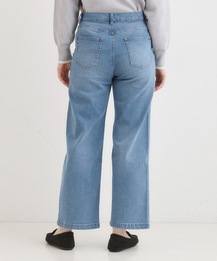 【SHOO WARM】裏微起毛ストレートデニムパンツ3