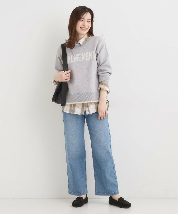 【SHOO WARM】裏微起毛ストレートデニムパンツ4