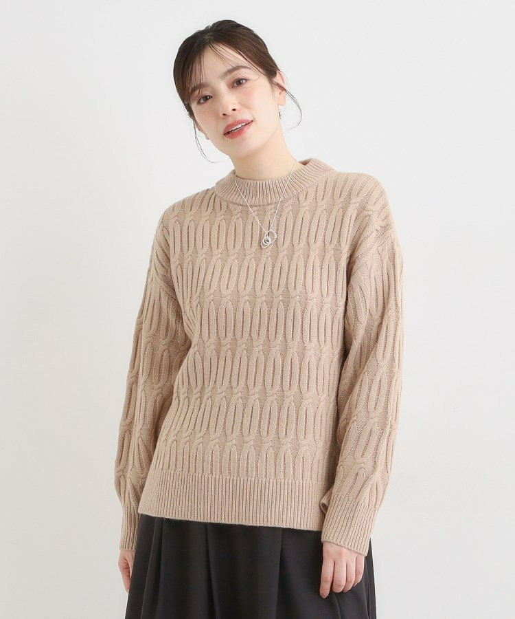 【洗える/毛玉レス】シンプルケーブル柄ニット18
