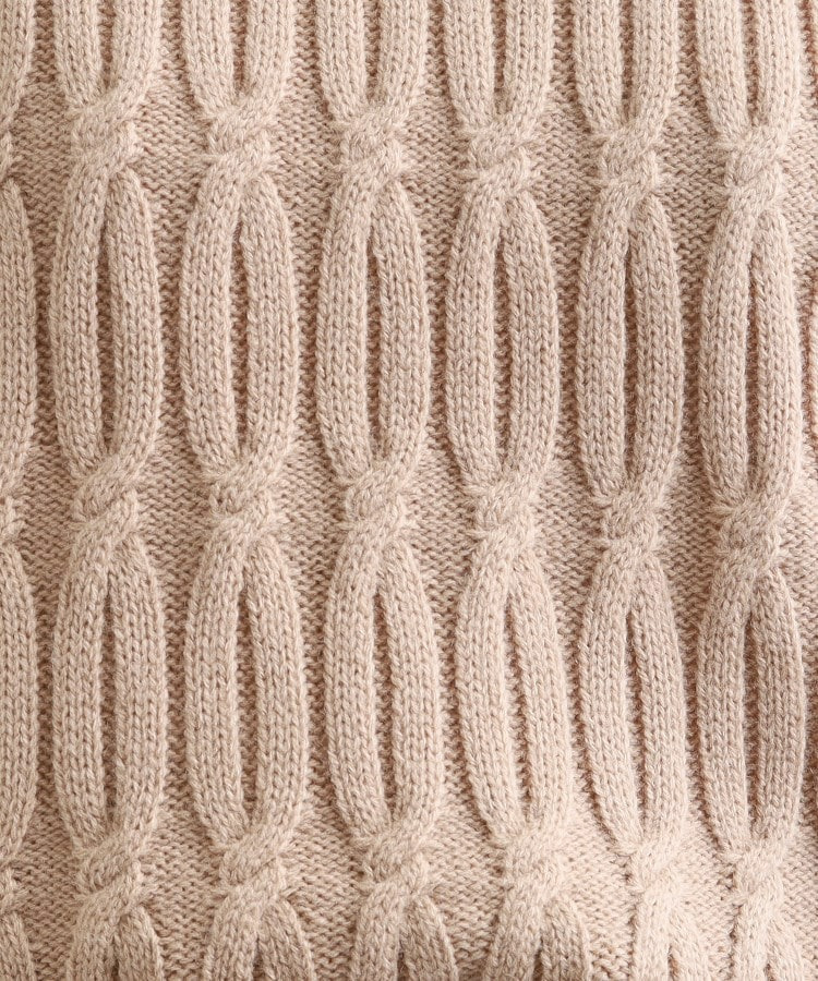 【洗える/毛玉レス】シンプルケーブル柄ニット21