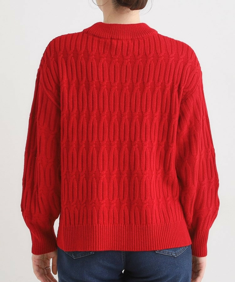 【洗える/毛玉レス】シンプルケーブル柄ニット28