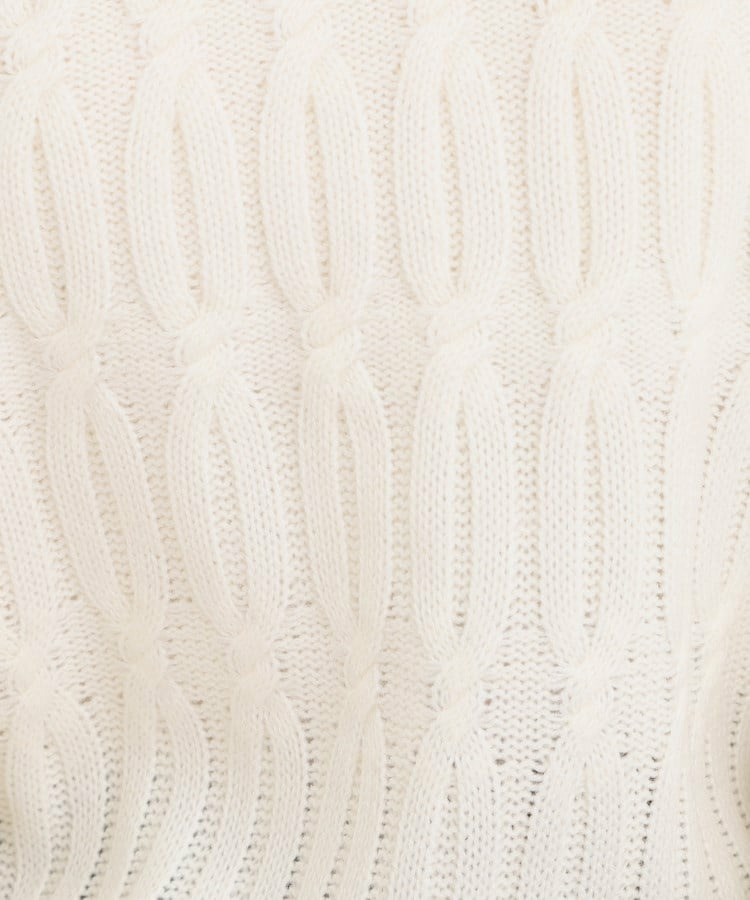 【洗える/毛玉レス】シンプルケーブル柄ニット5