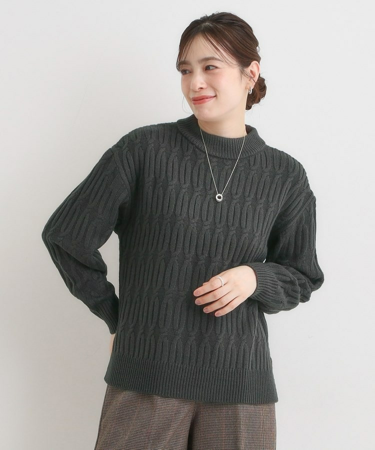 【洗える/毛玉レス】シンプルケーブル柄ニット6