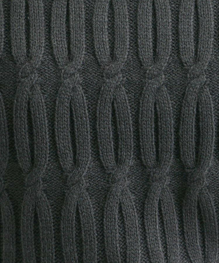 【洗える/毛玉レス】シンプルケーブル柄ニット9