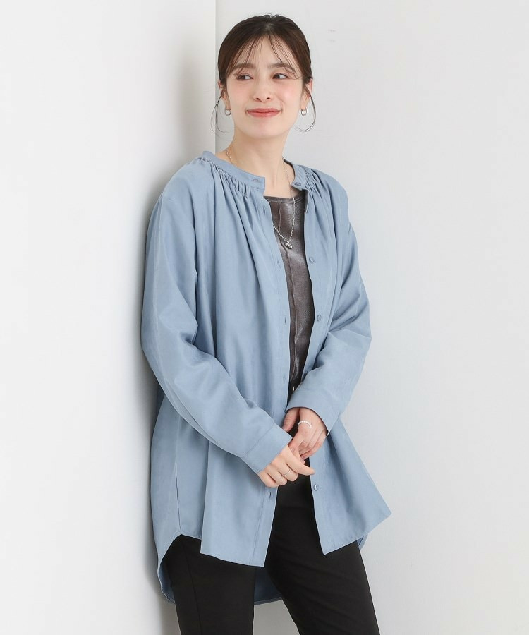 滑らかなタッチが心地よい マイクロコールチュニック10