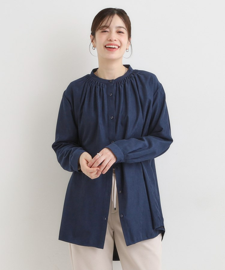 滑らかなタッチが心地よい マイクロコールチュニック6