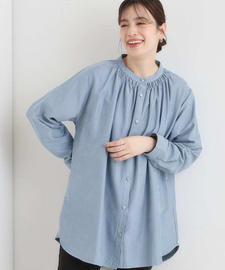 滑らかなタッチが心地よい マイクロコールチュニック1