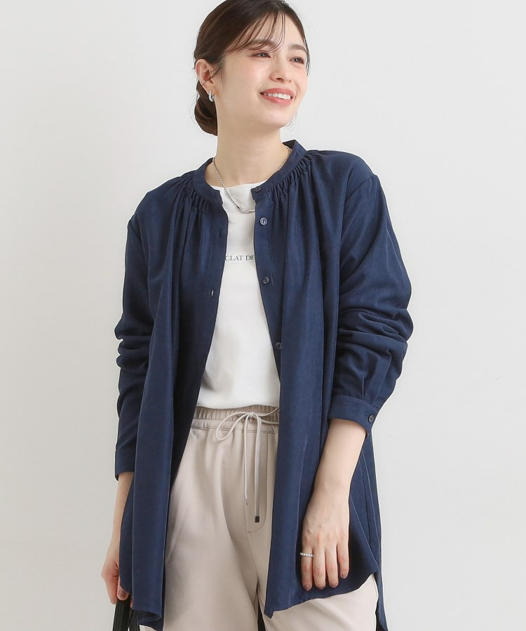 滑らかなタッチが心地よい マイクロコールチュニック1