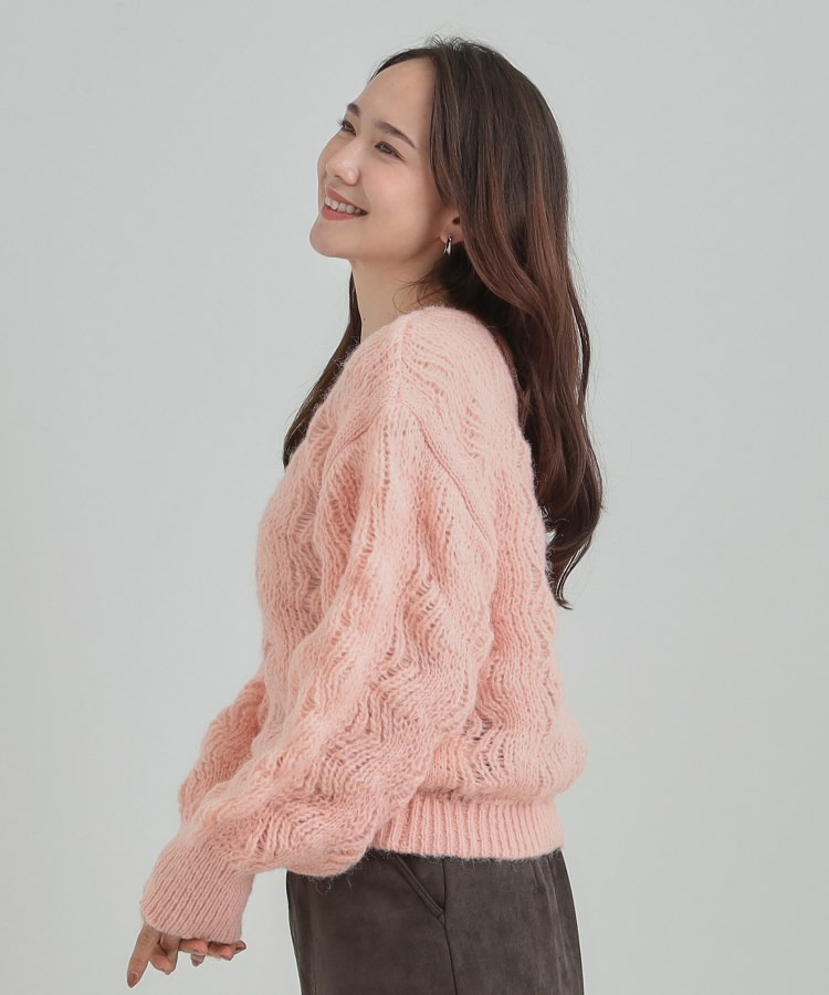 透かし編みニットトップス11