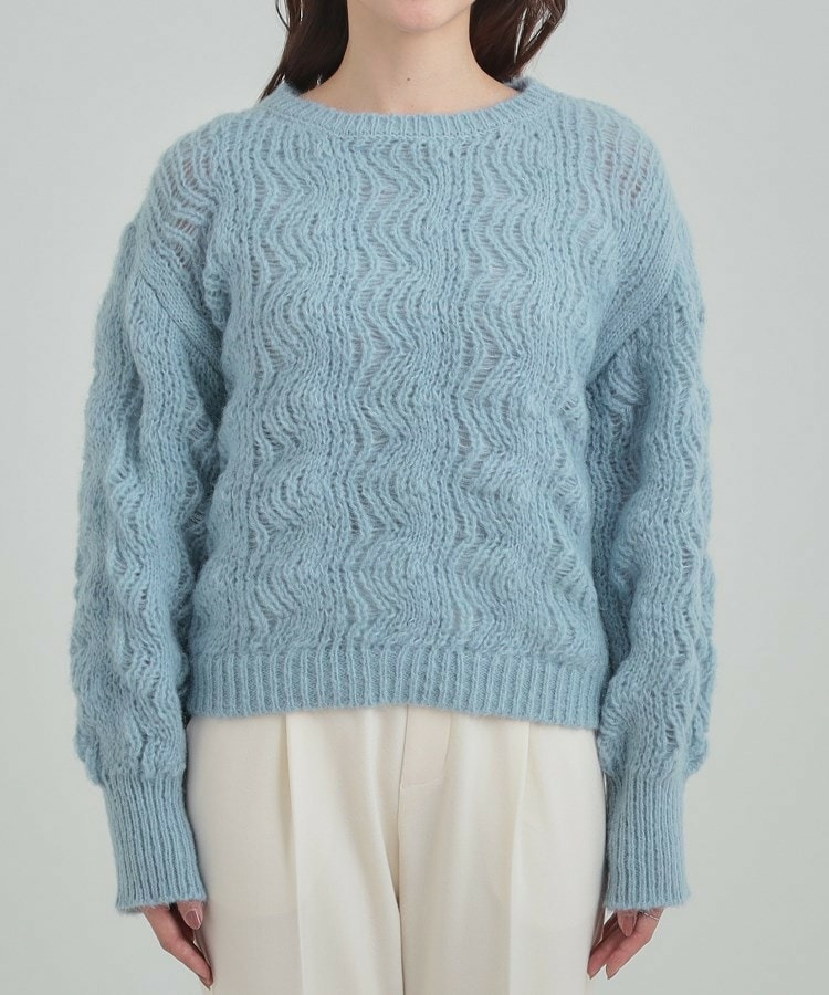 透かし編みニットトップス18