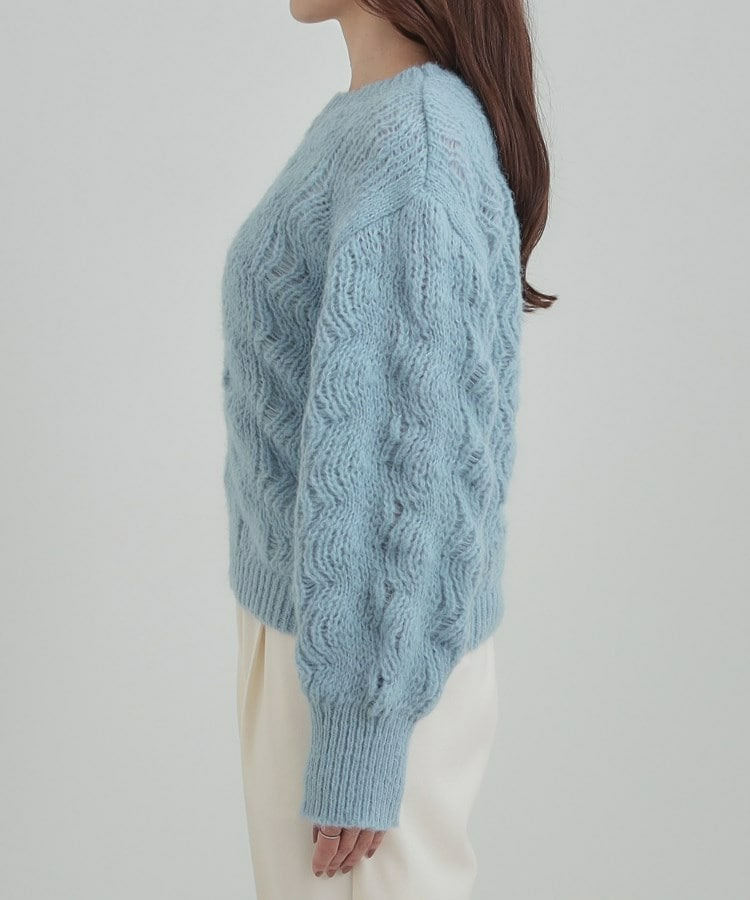 透かし編みニットトップス19