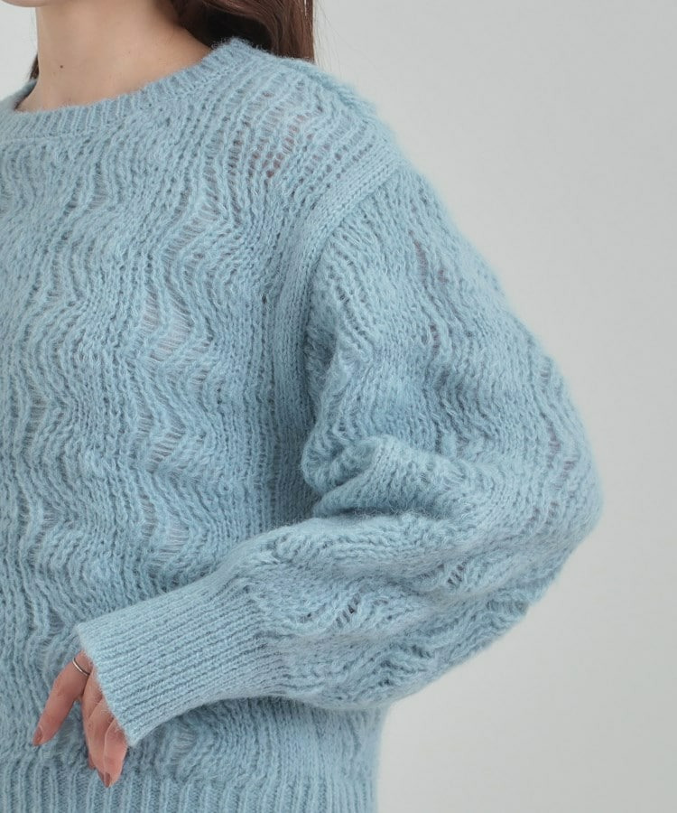 透かし編みニットトップス22