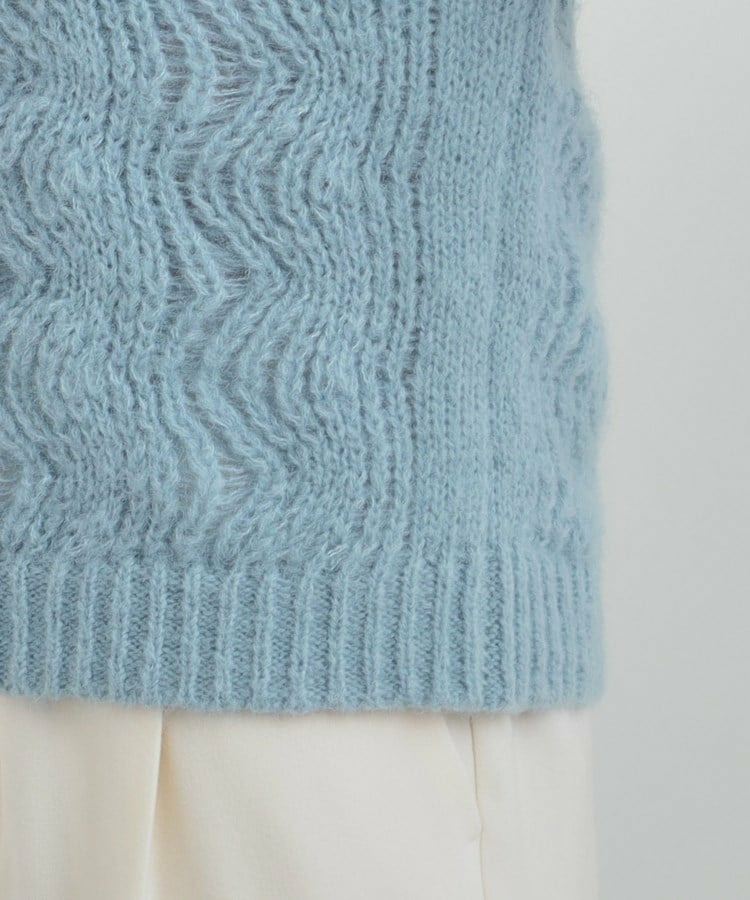 透かし編みニットトップス23
