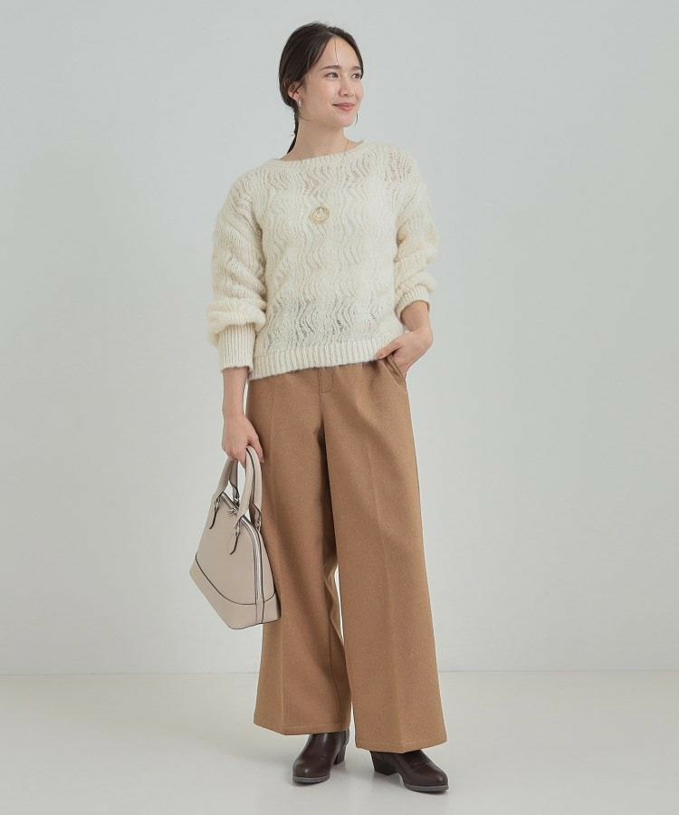 透かし編みニットトップス4