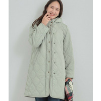 【撥水/フード取り外し可】冬に嬉しいこだわり満載 ひょうたん柄キルトコート