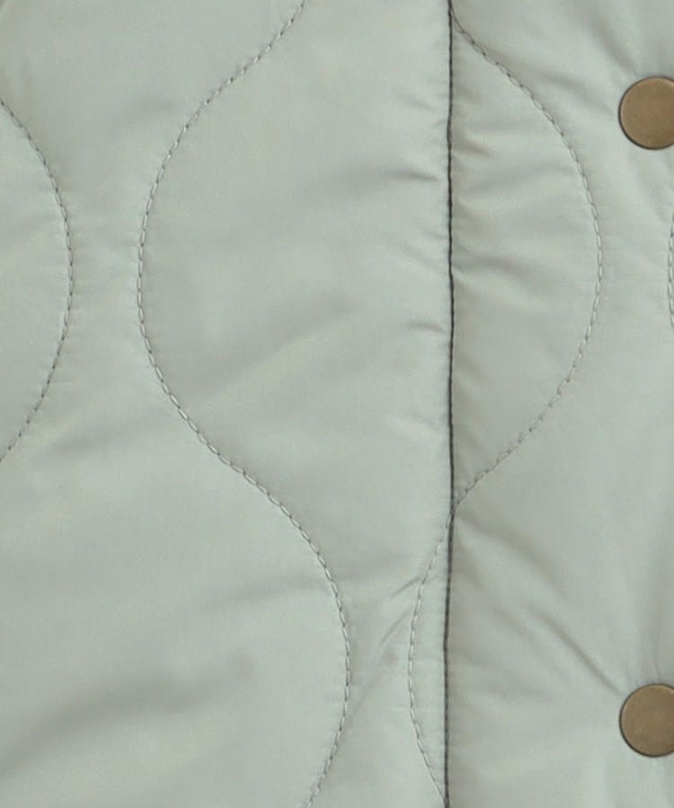 【撥水/フード取り外し可】冬に嬉しいこだわり満載 ひょうたん柄キルトコート15