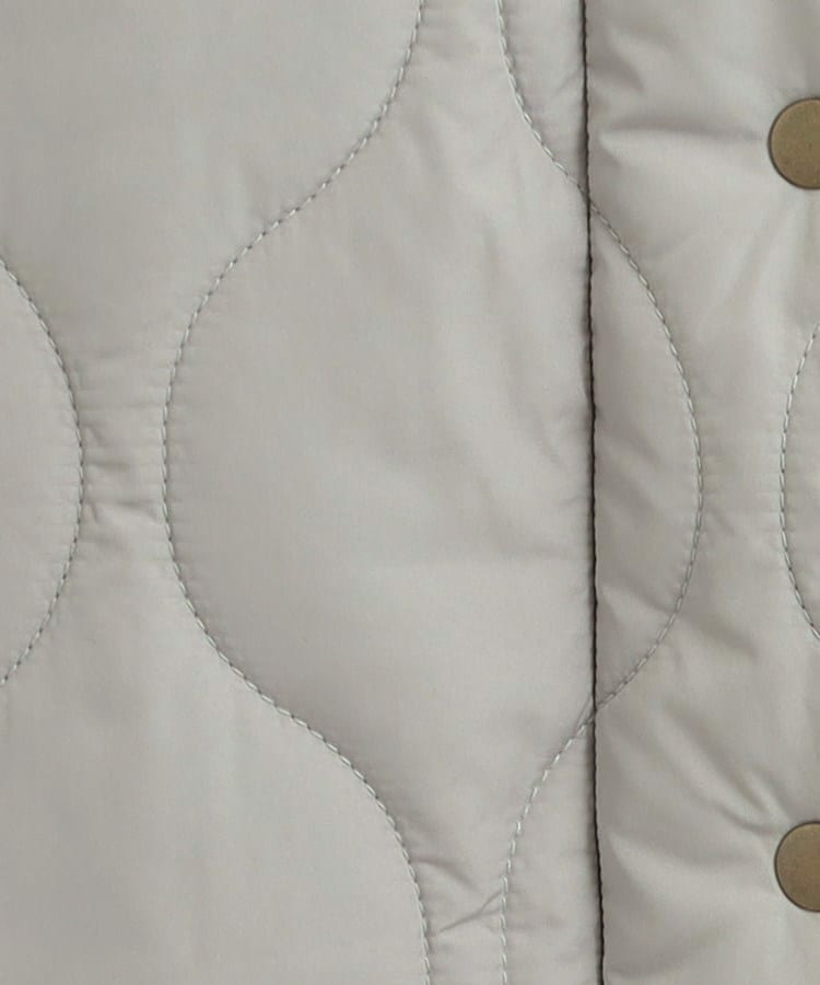 【撥水/フード取り外し可】冬に嬉しいこだわり満載 ひょうたん柄キルトコート22