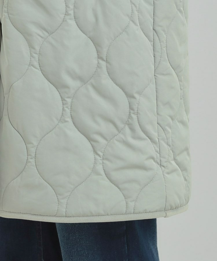 【撥水/フード取り外し可】冬に嬉しいこだわり満載 ひょうたん柄キルトコート28