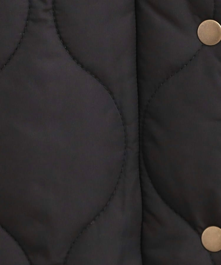 【撥水/フード取り外し可】冬に嬉しいこだわり満載 ひょうたん柄キルトコート8