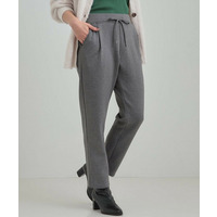 【あったか/洗濯機可】もちもち　裏起毛テーパードパンツ