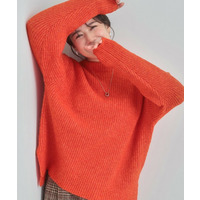 ふわふわが魅力 ハイネックニットプルオーバー