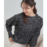 ゆるシルエットがこなれ見え フリンジニット