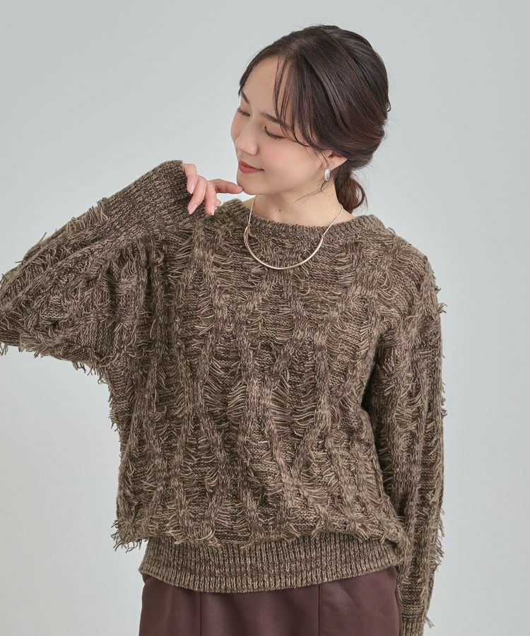 ゆるシルエットがこなれ見え フリンジニット10