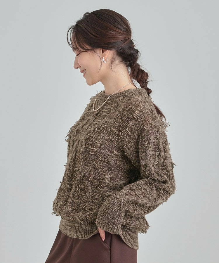 ゆるシルエットがこなれ見え フリンジニット11