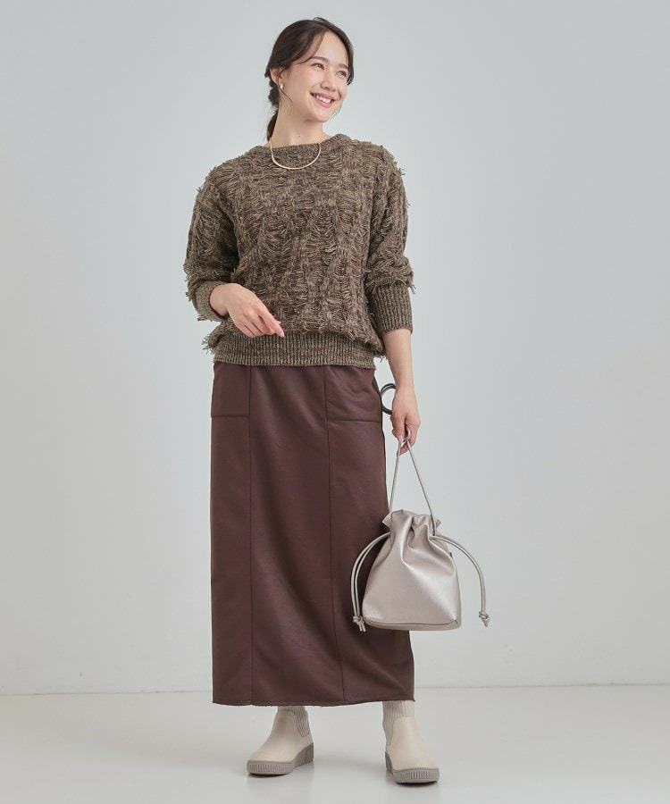 ゆるシルエットがこなれ見え フリンジニット12