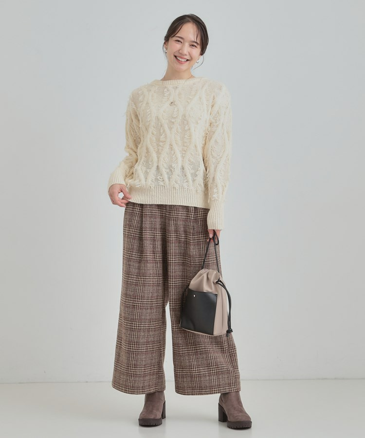 ゆるシルエットがこなれ見え フリンジニット4