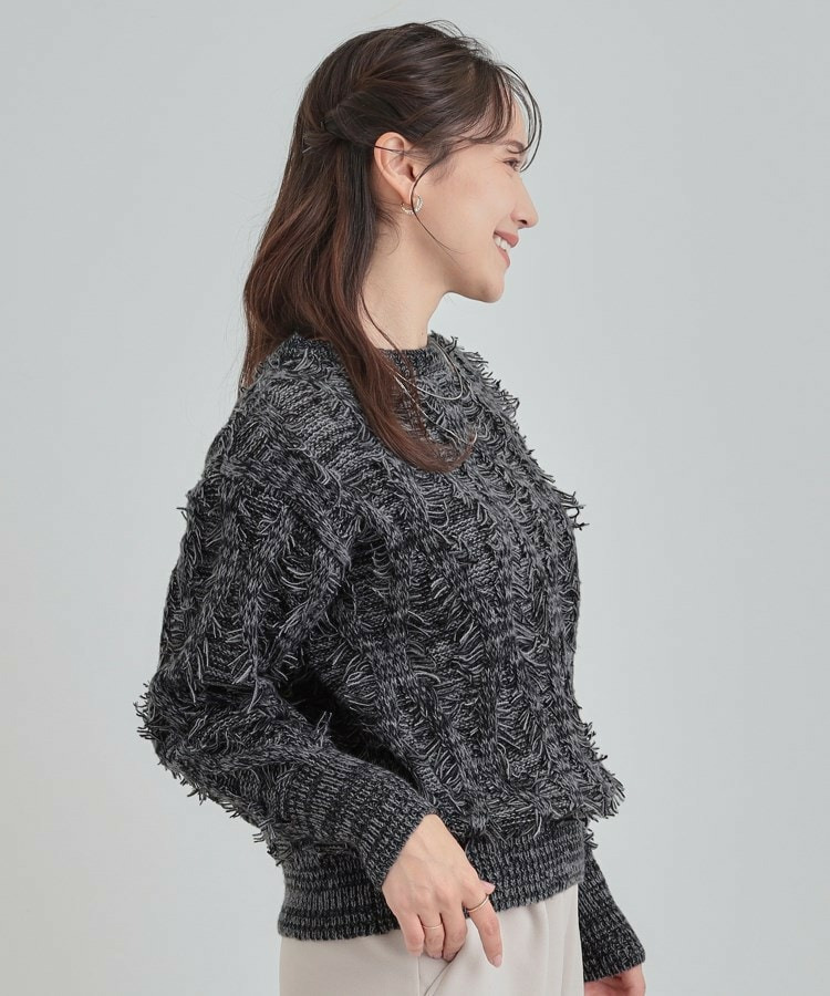 ゆるシルエットがこなれ見え フリンジニット7