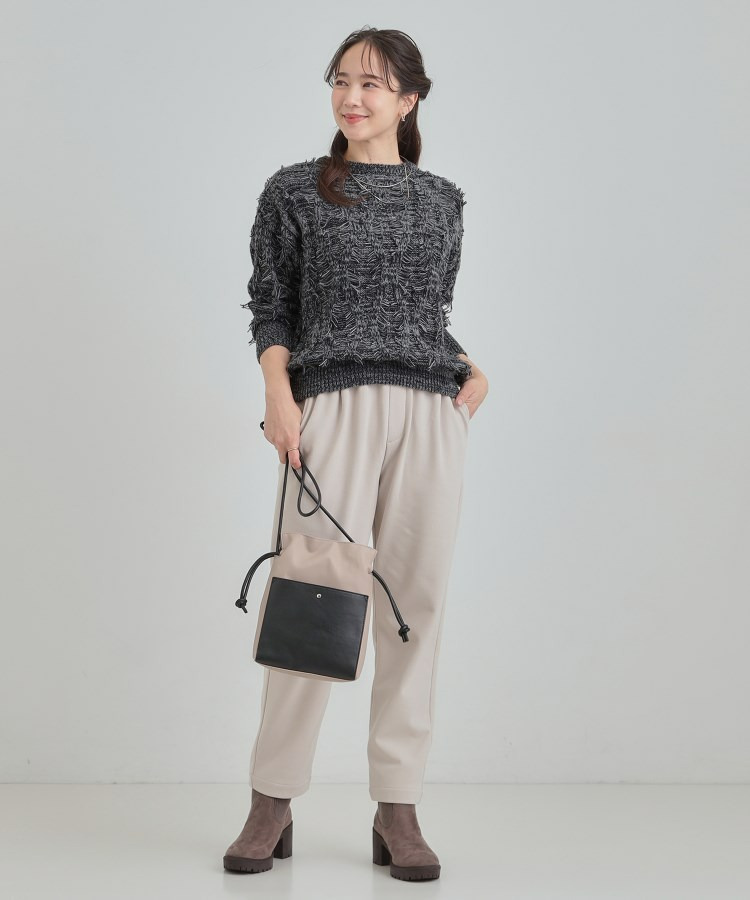 ゆるシルエットがこなれ見え フリンジニット8