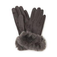 手首フェイクファー五指グローブ