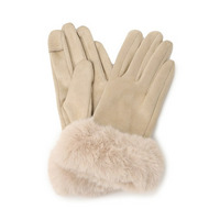 手首フェイクファー五指グローブ