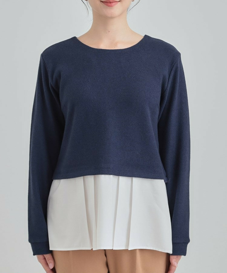 シャツレイヤード風トップス14