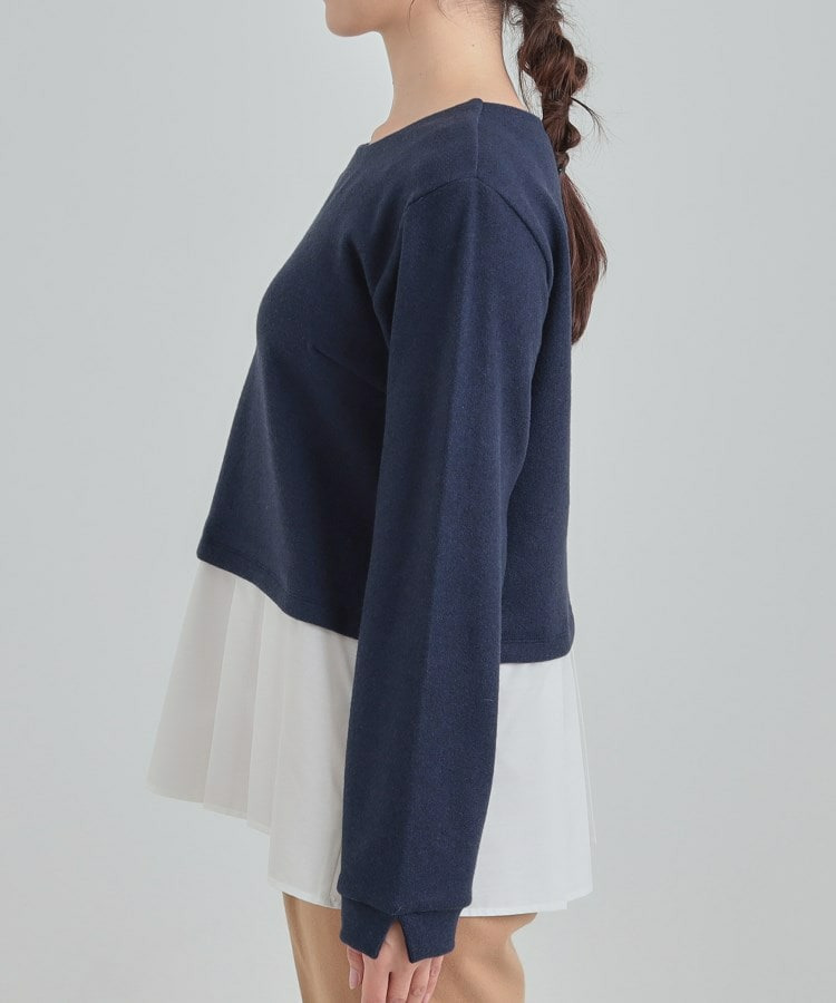 シャツレイヤード風トップス15